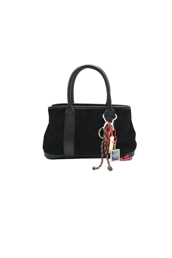 Borsa a mano in pelle e camoscio VALENTINO Creations V937