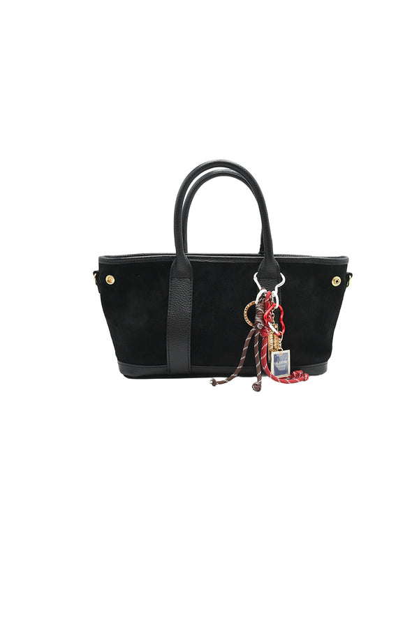 Borsa a mano in pelle e camoscio VALENTINO Creations V937