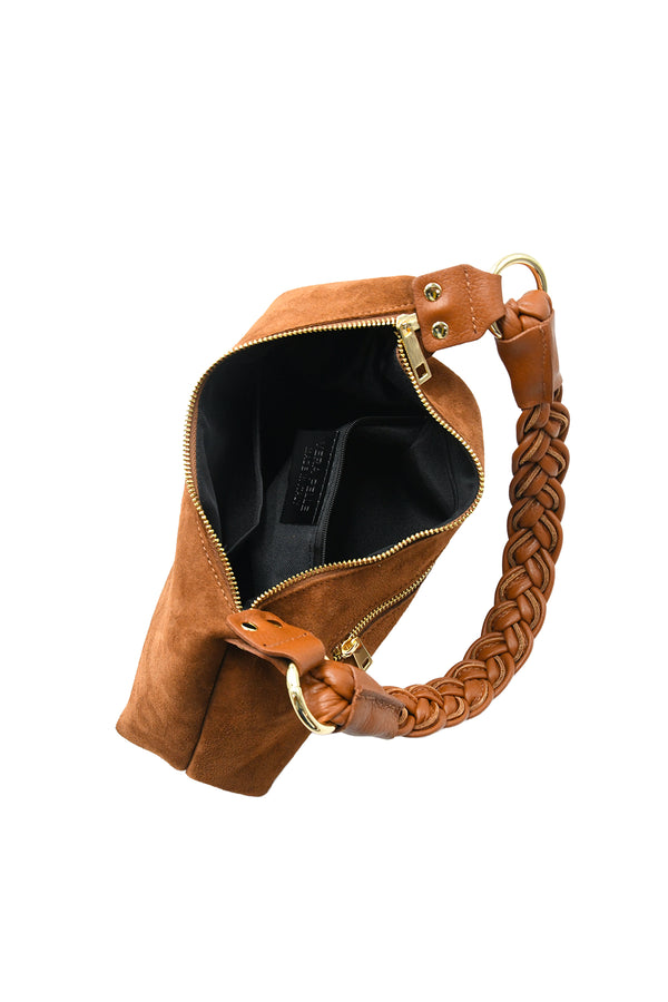 Borsa a spalla con manico intrecciato in vera pelle VALENTINO Creations V950