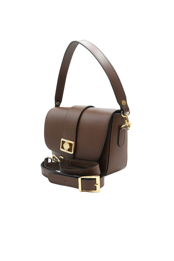 Borsa a spalla e tracolla in pelle liscia VALENTINO Creations V955