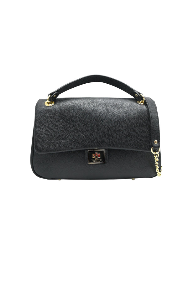 Borsa a Spalla in Pelle con Catena e Patta – Eleganza Classica VALENTINO Creations V963
