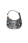 Borsetta a tracolla mezzaluna in vera pelle stampa pitone VALENTINO Creations V966