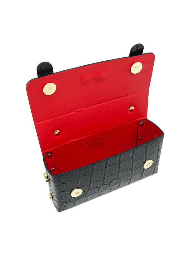 Borsetta rigida rettangolare a tracolla in stampa cocco VALENTINO Creations V853COC