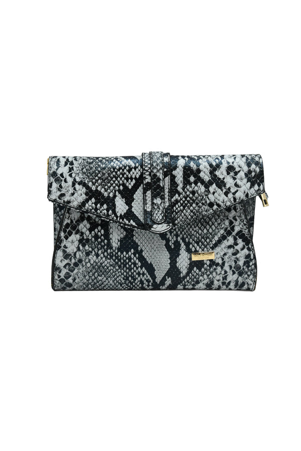 Borsetta a postino in vera pelle stampa pitone VALENTINO Creations V968