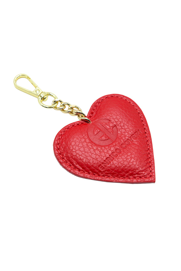 Portachiavi a cuore in vera pelle martellata Enrico Coveri EC151