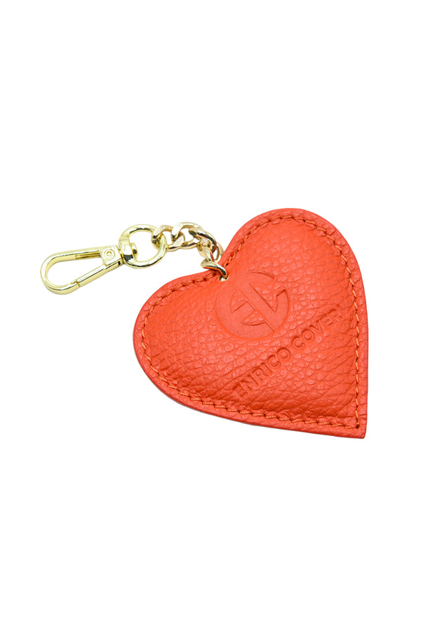 Portachiavi a cuore in vera pelle martellata Enrico Coveri EC151
