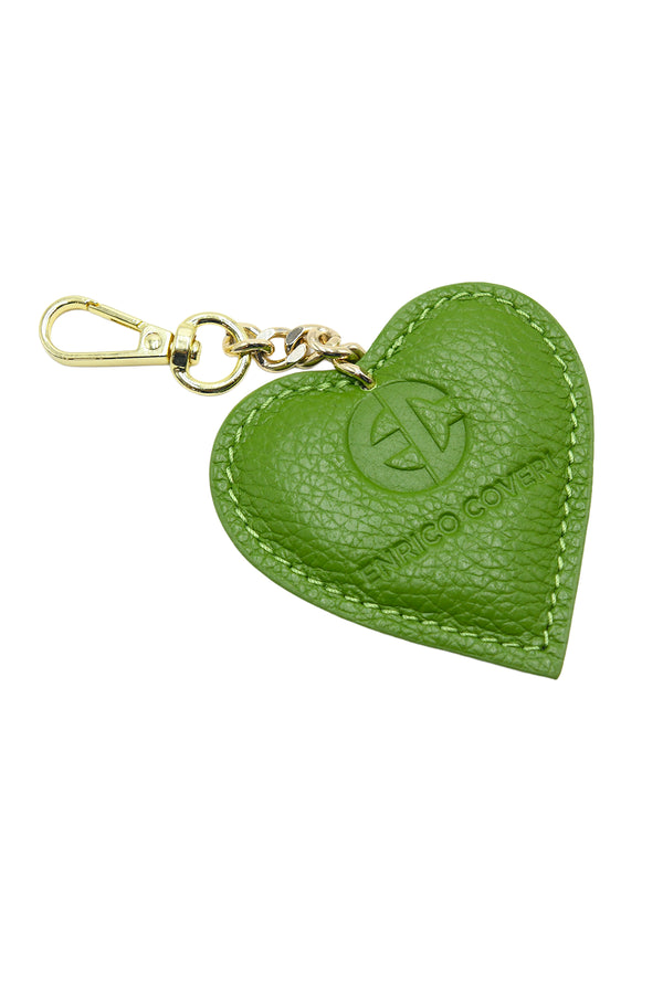 Portachiavi a cuore in vera pelle martellata Enrico Coveri EC151