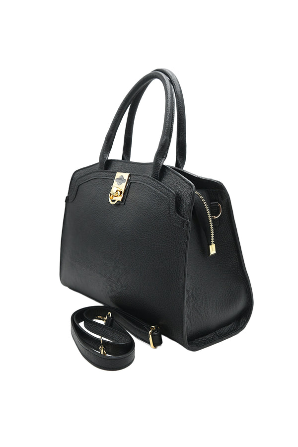 Borsa a bauletto in vera pelle 7531D