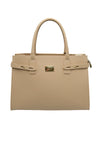 Borsa a cartella in vera pelle liscia Valentino Creations V975
