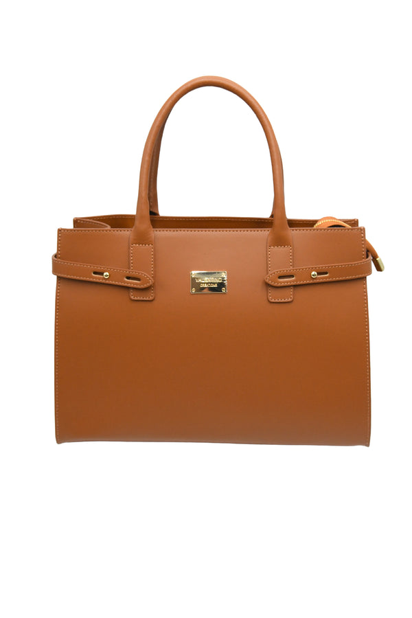 Borsa a cartella in vera pelle liscia Valentino Creations V975