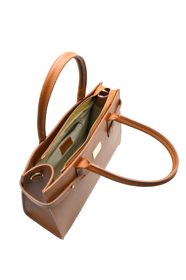 Borsa a cartella in vera pelle liscia Valentino Creations V975