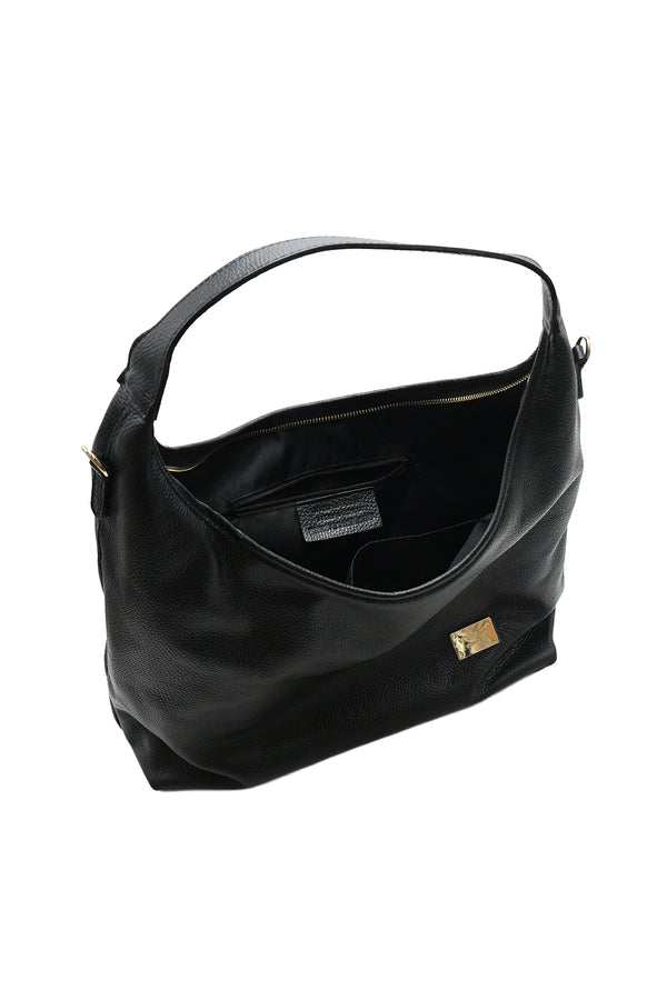 Borsa a spalla in vera pelle V977