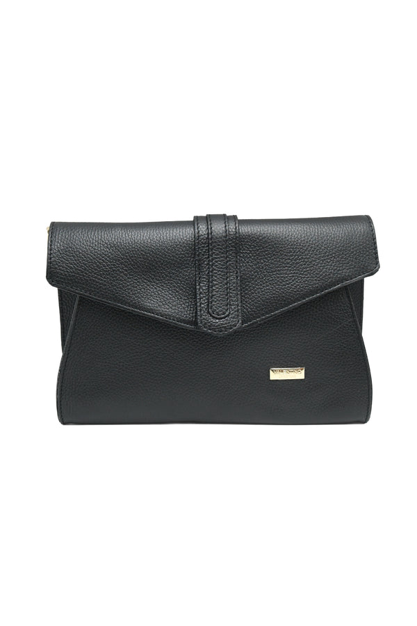 Borsa a postino in vera pelle a tracolla V822