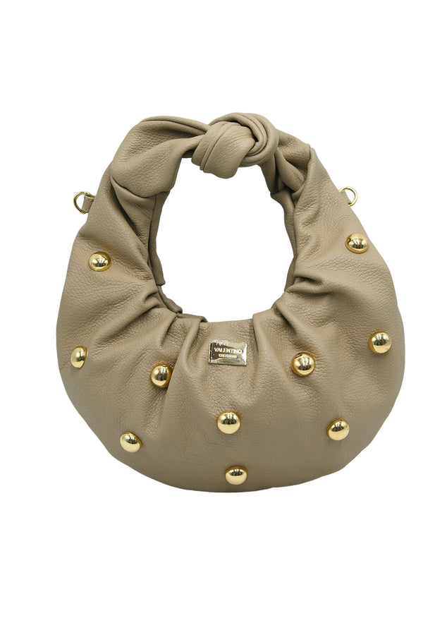 Borsetta a mano e a spalla in vera pelle martellata Valentino Creations V980