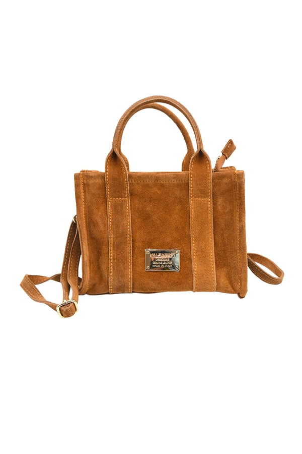 Borsa quadrata in vera pelle scamosciata VALENTINO Creations V889C