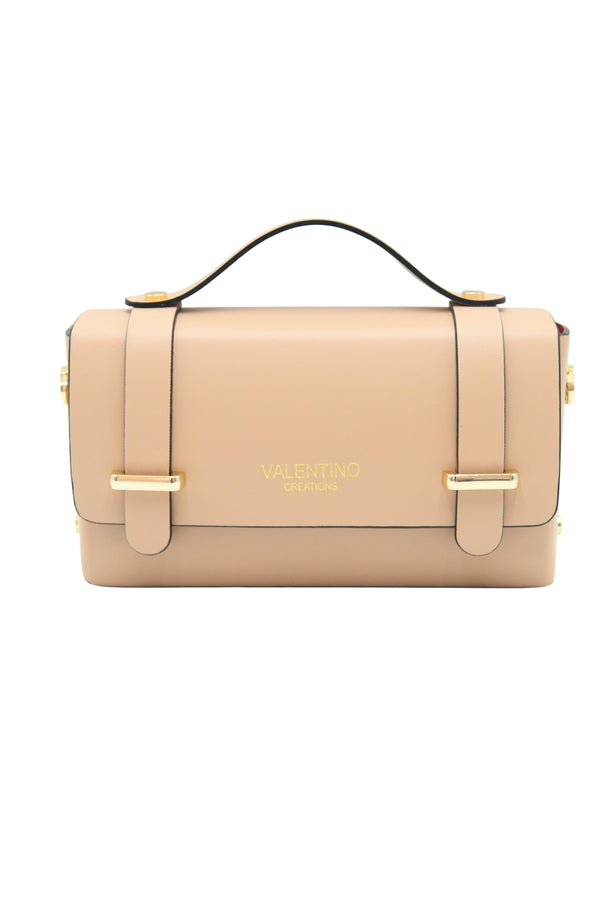 Borsa in vera pelle V853G con inserti in acciaio inox VALENTINO Creations misura grande