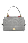 Borsa a bauletto in vera pelle stampa coccodrillo Valentino Creations V985COC