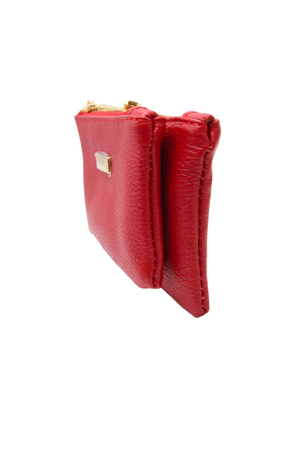 Portamonete doppio in vera pelle Valentino Creations V110