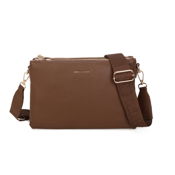 Multi pochette midi Enrico Coveri in ecopelle con tracolla logata EC2243