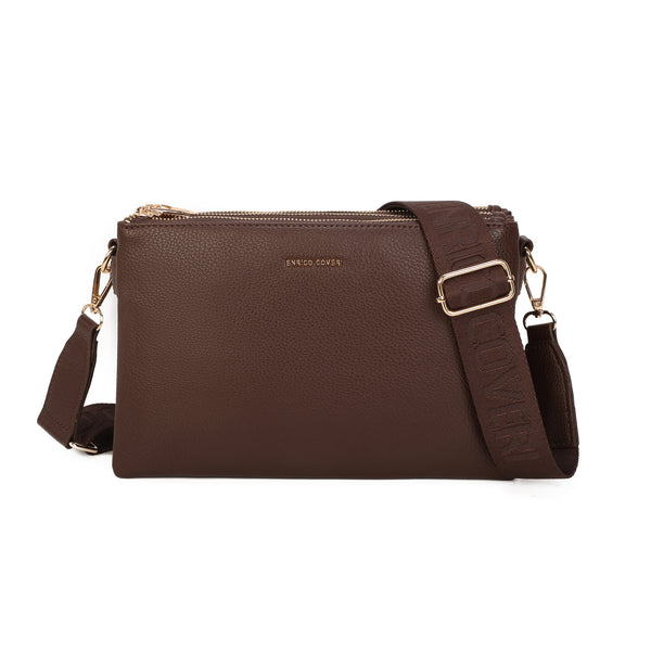Multi pochette midi Enrico Coveri in ecopelle con tracolla logata EC2243