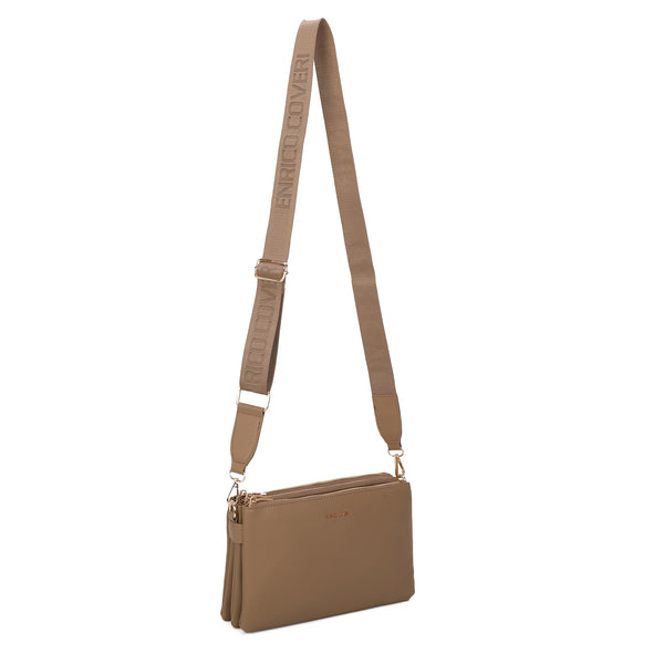 Multi pochette midi Enrico Coveri in ecopelle con tracolla logata EC2243