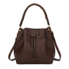 Borsa stile secchiello a coulisse con manico intrecciato Enrico Coveri EC5086