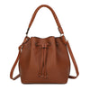 Borsa stile secchiello a coulisse con manico intrecciato Enrico Coveri EC5086