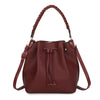 Borsa stile secchiello a coulisse con manico intrecciato Enrico Coveri EC5086