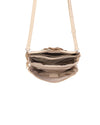 Borsetta pochette in ecopelle con catena a tracolla e fiore ECG609