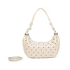 Borsa ecopelle a spalla con borchie e tracolla a filo MB020