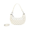 Borsa ecopelle a spalla con borchie e tracolla a filo MB020