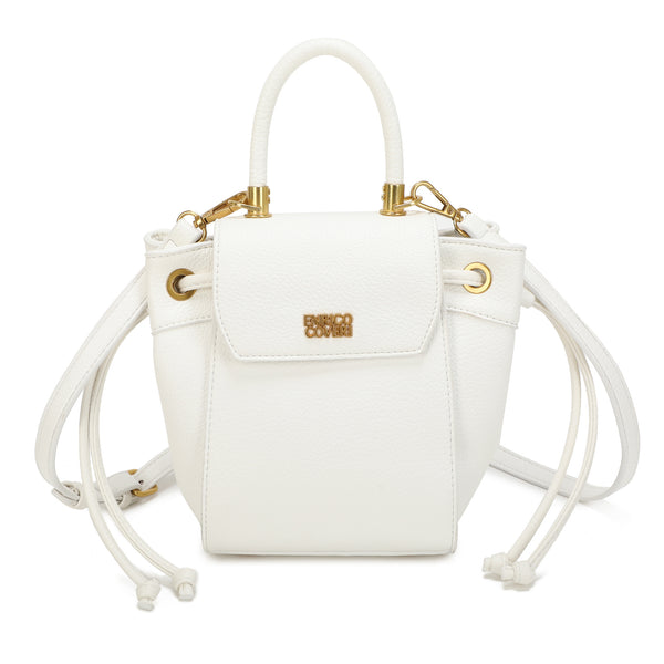 Borsa Enrico Coveri in ecopelle a coulisse con patta EC2266