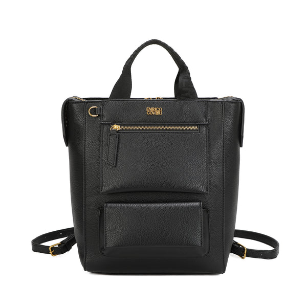 Zaino a doppia tasca Enrico Coveri in ecopelle EC2252