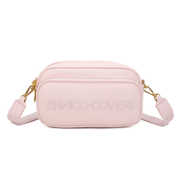 Borsetta a tracolla in ecopelle multicerniera Enrico Coveri EC2245