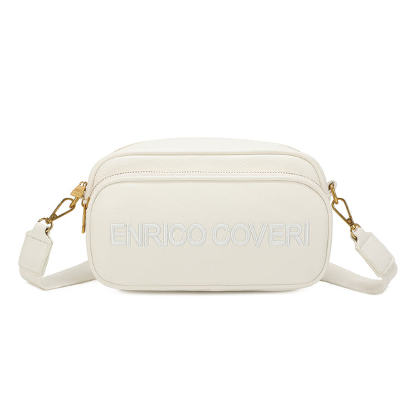 Borsetta a tracolla in ecopelle multicerniera Enrico Coveri EC2245