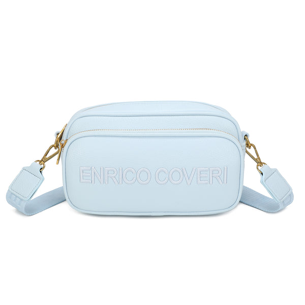 Borsetta a tracolla in ecopelle multicerniera Enrico Coveri EC2245