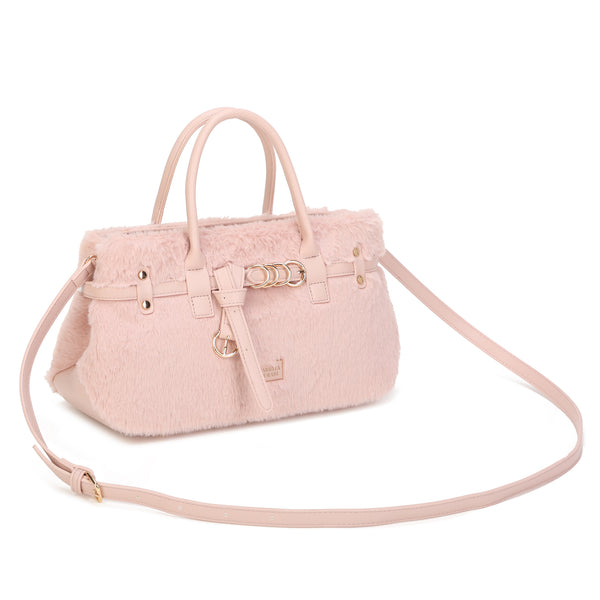 Bauletto in ecopelliccia Mariella Burani con cinturino decorativo MB049