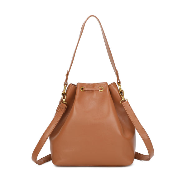 Borsa a sacco ENRICO COVERI in ecopelle trapuntata con chiusura a coulisse ECC7046