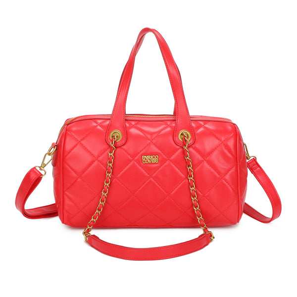 Borsetta a bauletto ENRICO COVERI in similpelle trapuntata EC7047