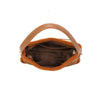 Borsa spalla in ecopelle scamosciata con bordo in pelliccia sintetica MB051