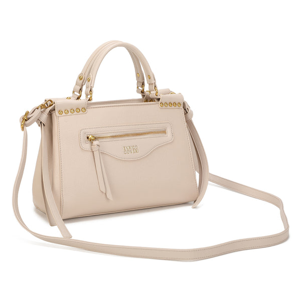 Borsetta messenger in ecopelle con tasca frontale e borchie ENRICO COVERI EC7049