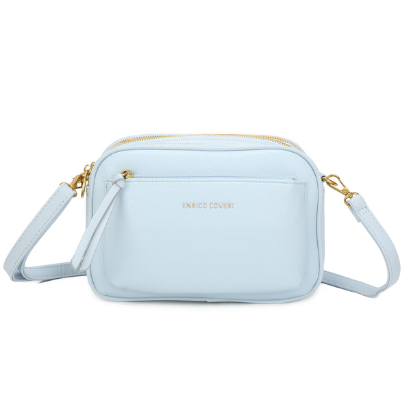 Borsa ecopelle camera bag a scomparti Enrico Coveri EC7056