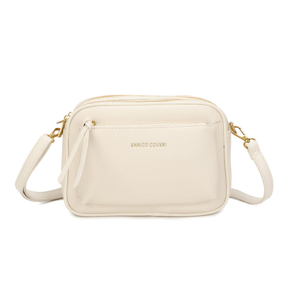 Borsa ecopelle camera bag a scomparti Enrico Coveri EC7056