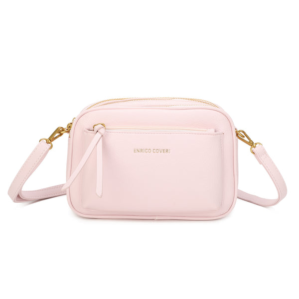 Borsa ecopelle camera bag a scomparti Enrico Coveri EC7056