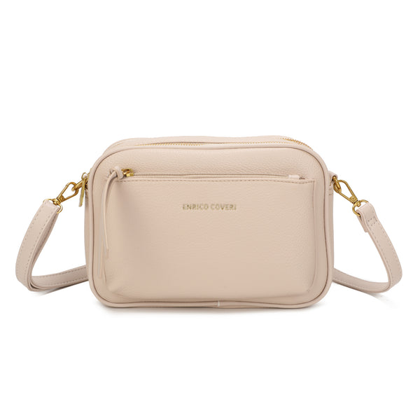 Borsa ecopelle camera bag a scomparti Enrico Coveri EC7056