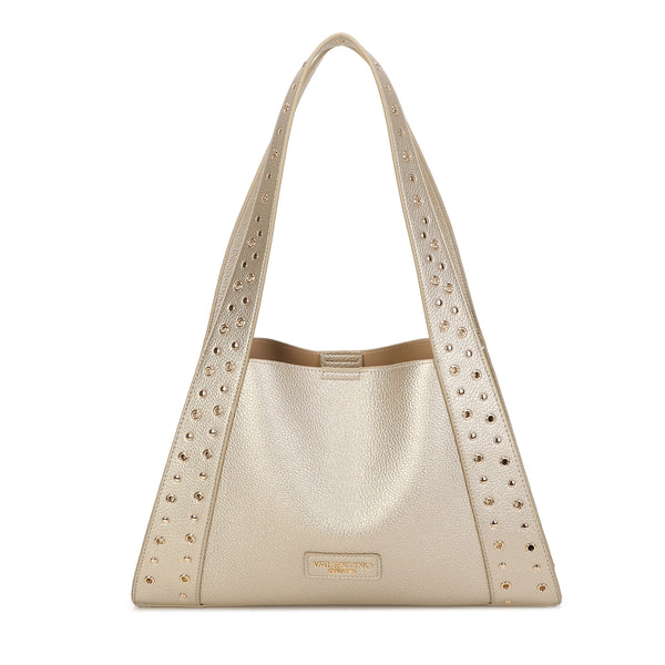 Borsa a spalla in ecopelle con decorazioni in metallo Valentino Creations VC2014