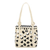 Borsa tipo secchiello traforato in ecopelle con pochette MB6314
