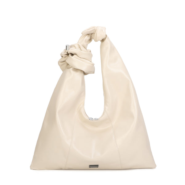 Borsa spalla a sacca morbida in ecopelle con manico a nodi MB6315