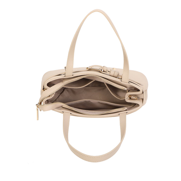 Borsetta a mano in ecopelle con cintura decorativa e chiave VA7076