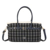 Borsa bauletto in ecopelle e tessuto tartan MB6341